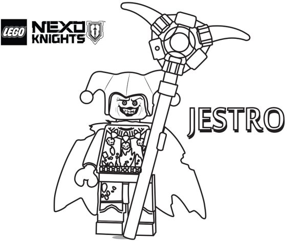 Раскраска LEGO Nexo Knights