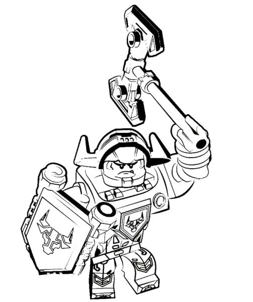 Раскраска LEGO Nexo Knights