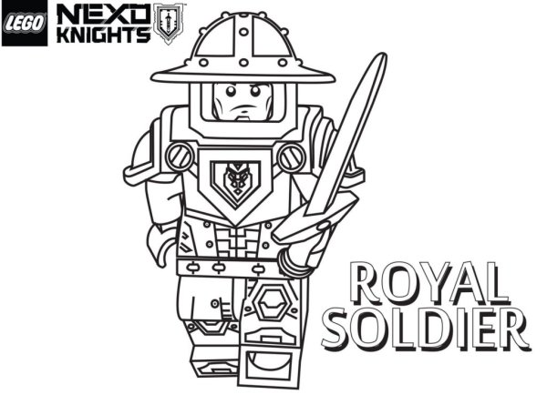 Раскраска LEGO Nexo Knights