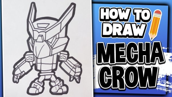 Ворон меха Brawl Stars раскраска