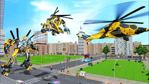 Робот вертолет из мультика