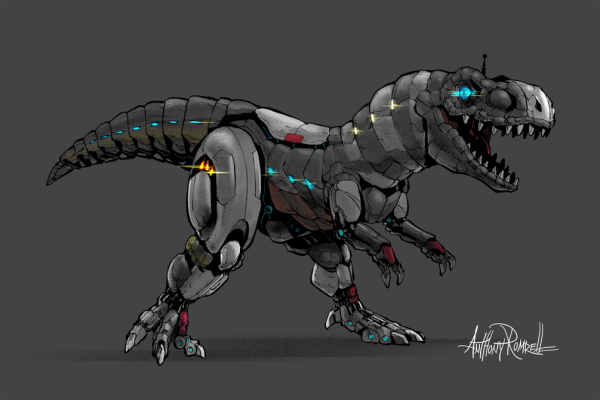 Робот динозавр t-Rex