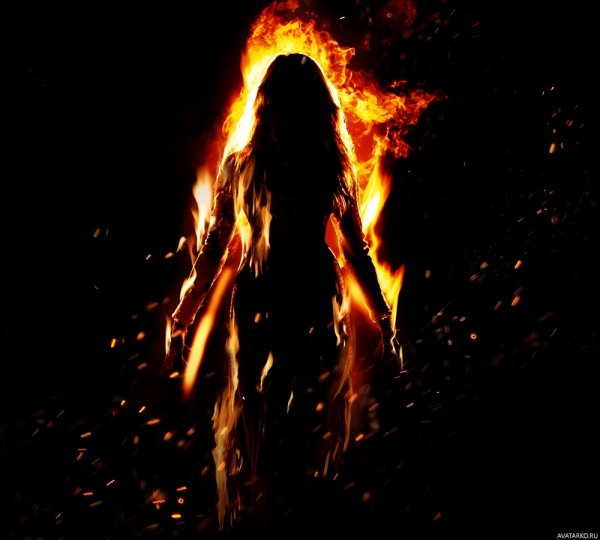 Картинки девушка в огне (49 фото)