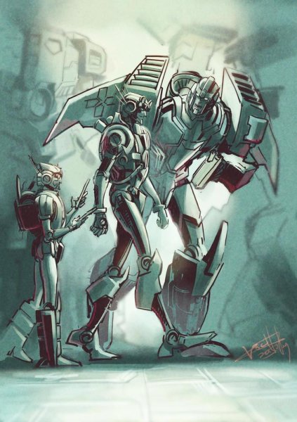 Трансформеры MTMTE Оверлорд и трепан