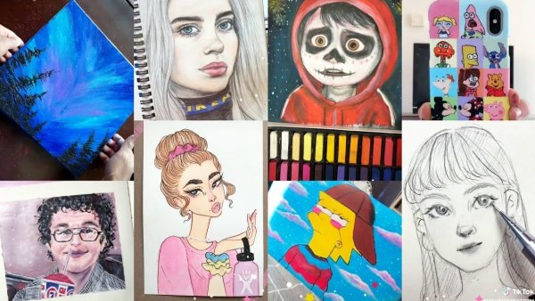 Популярные рисунки из тик тока