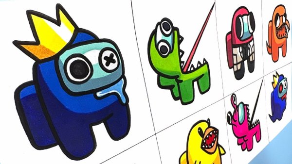 Rainbow friends рисунки
