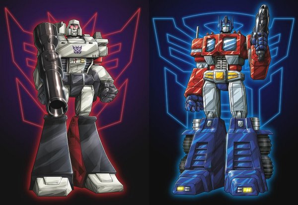 Трансформеры g1 Оптимус Прайм vs Мегатрон