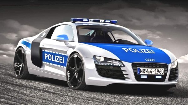 Audi r8 полиция