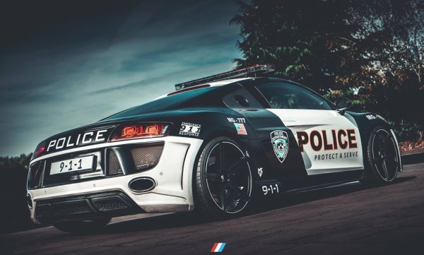 Audi r8 5.2 Police