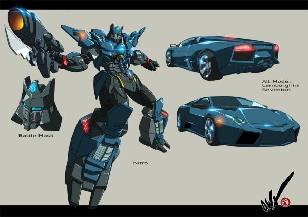 Lamborghini Autobots Transformers Prime