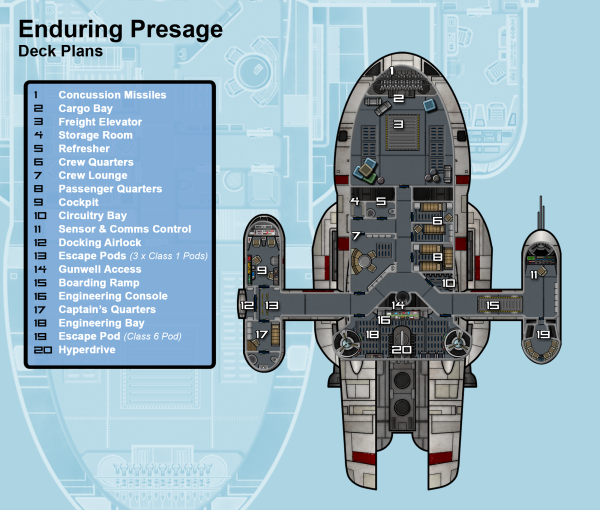 Космический корабль Star Wars Deck Plan