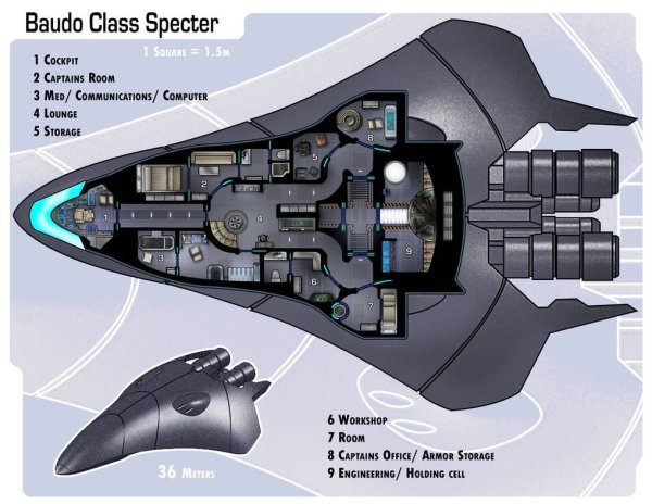 Космический корабль Star Wars Deck Plan