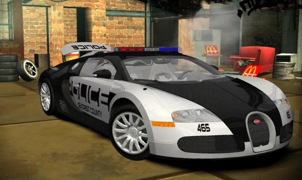 Bugatti Veyron полиция