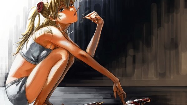 Евангелион аниме сидит