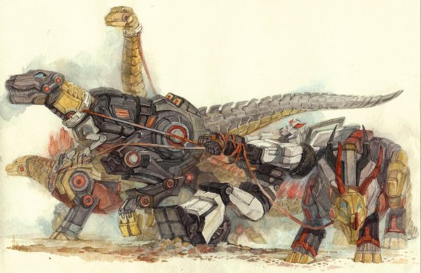 Transformers Dinobots Art