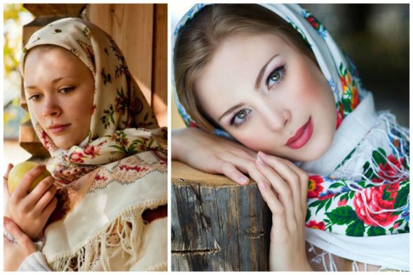 Женщина в платке
