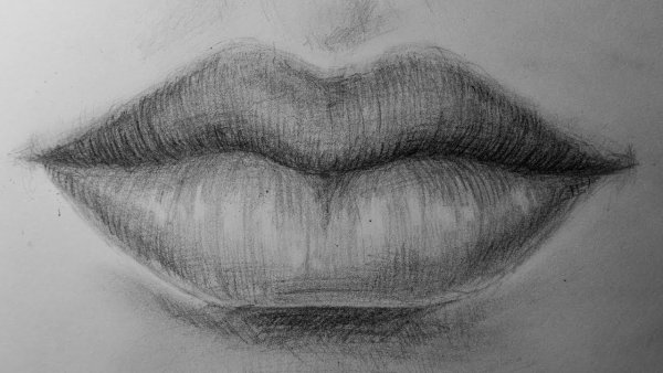 Губы рисунок