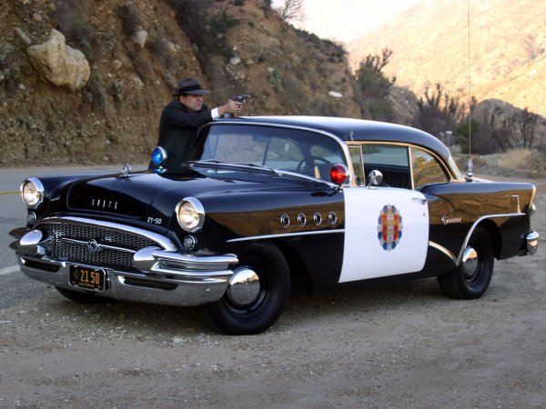 Buick Century 2 Door sedan Highway Patrol '1955