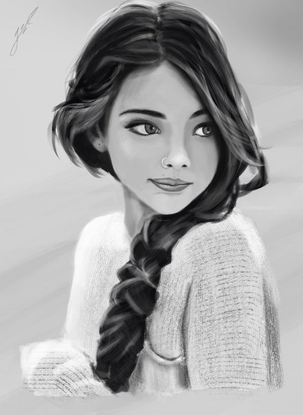 Самые красивые рисунки девушек