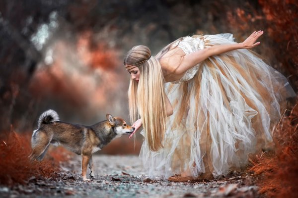 Девушки и животные
