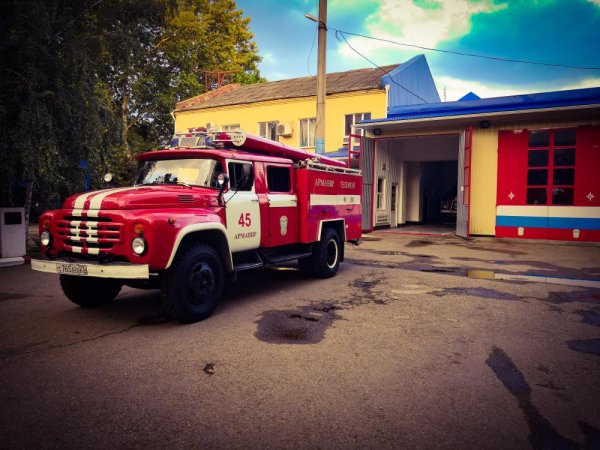 Пожарная машина 104 ПЧ Карасево