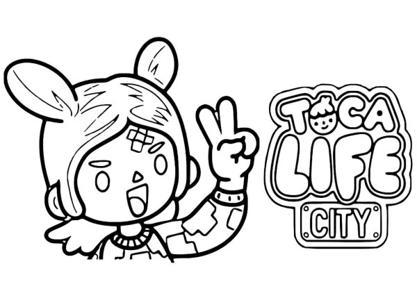 Toca boca раскраска