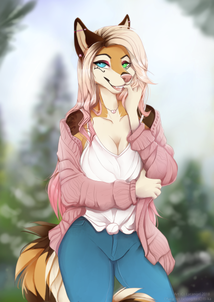 Фурри MCTRANCEFOX черри