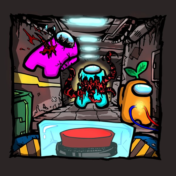 Among us игра арты