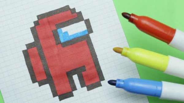 Рисунки по клеточкам АМОНГАС
