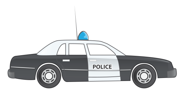 Police car сбоку