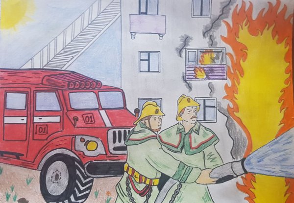Рисунок пожарная безопасность