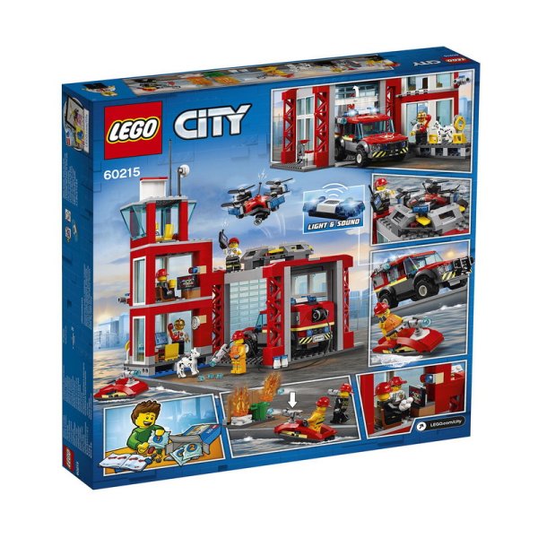 Конструктор LEGO City Fire 60215 пожарное депо