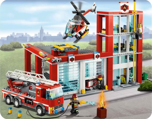 Конструктор LEGO City 60004 пожарная часть