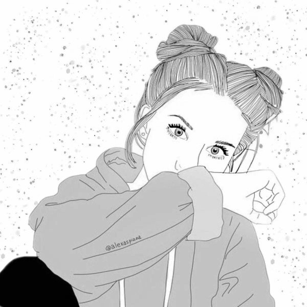 Рисунки для распечатки девушки