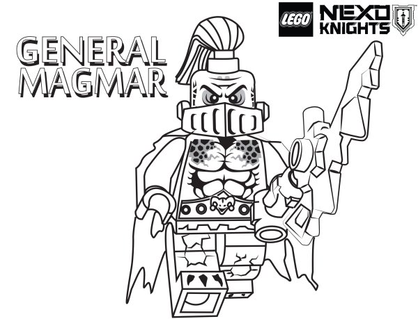 Раскраска LEGO Nexo Knights