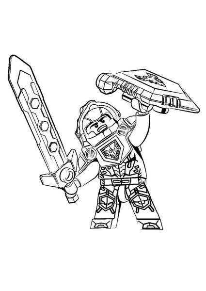 Раскраска LEGO Nexo Knights