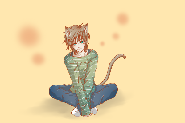 Аниме кот человек