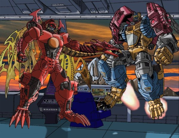 Transformers Beast Wars Optimus Primal transmetall