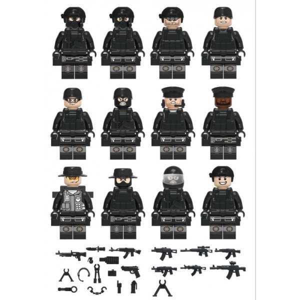 Минифигурки лего SWAT