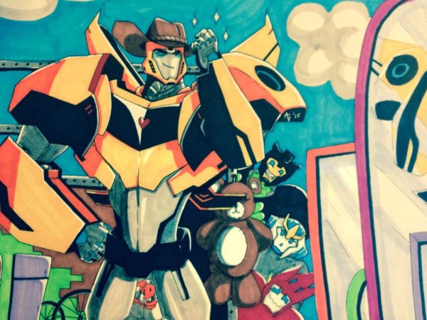 TF rid 2015 Optimus x Bumblebee