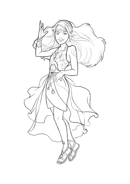 Раскраски LEGO Elves naida