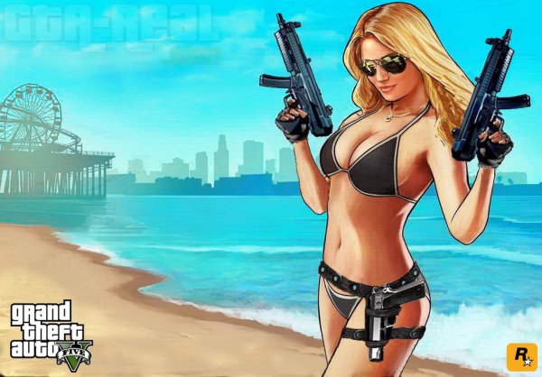 Девушка из GTA 5