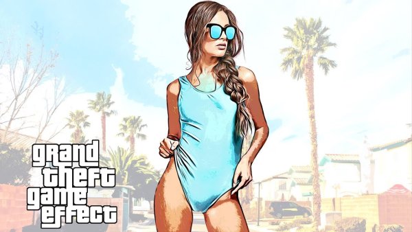 Девушка в стиле GTA