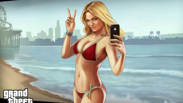 GTA 5 девушки на пляже