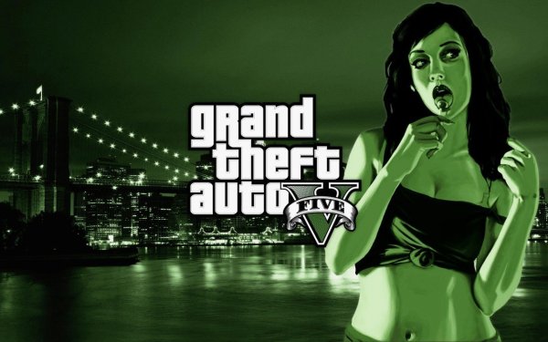 GTA V заставка девушка