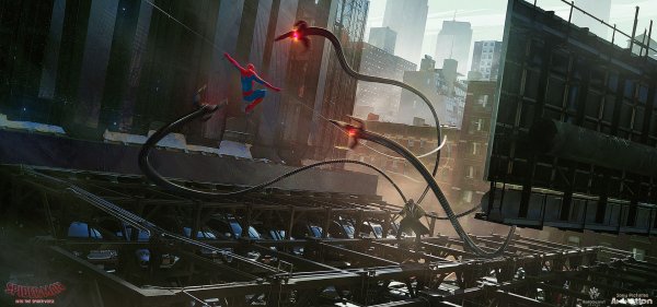 Spider-man: into the Spider-Verse концепты