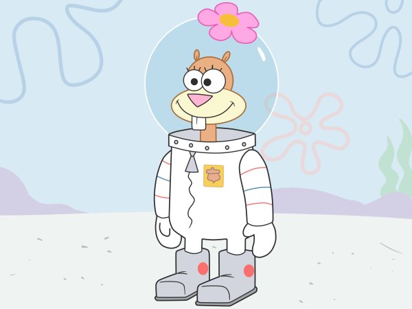 Белка Сэнди из губки Боба