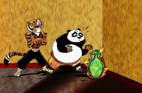 Kung Fu Panda muscle growth Tigress