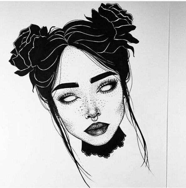 Девушка рисунок