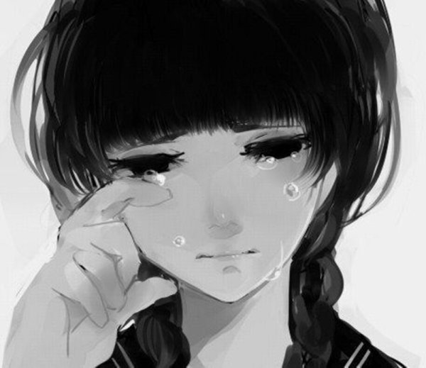 Картинки девушка в аниме плачет (48 фото)
